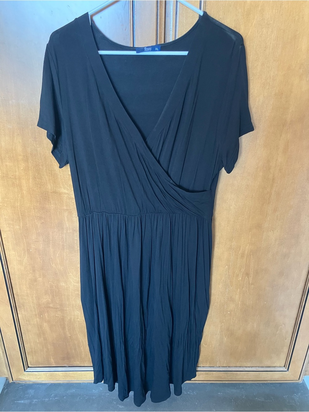 Black Wrap-Front Women's Dress - Brand: Unknown